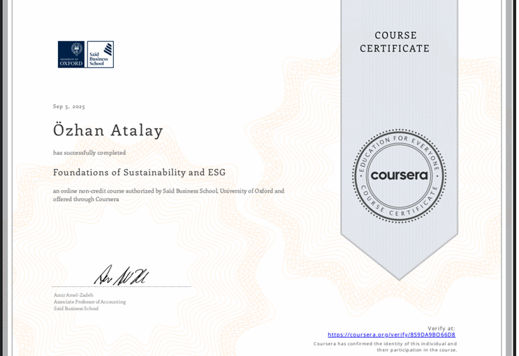 Sustainability and ESG Oxford University Sustainability and ESG Oxford University
