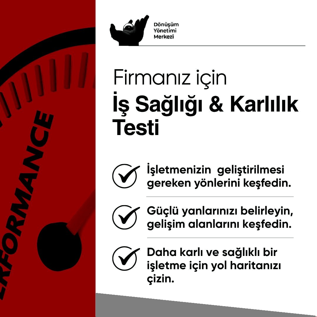 DYM-8 İş Sağlığı ve Kârlılık Analizi: Kendi Kendini Değerlendirme Testi