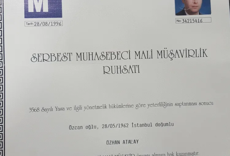 SMMM Mali Müşavir Ruhsatı